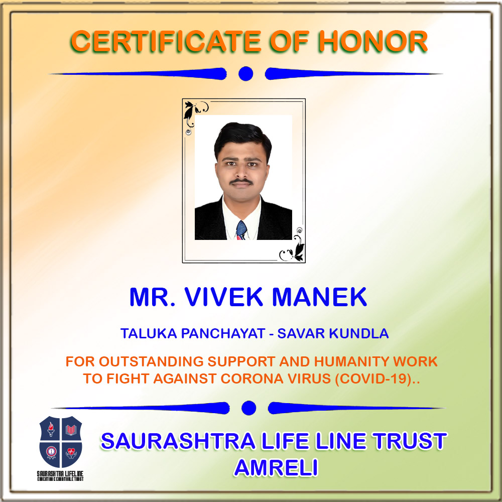 Certificate of Honor